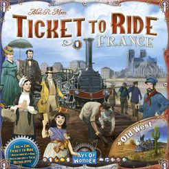 Ticket to Ride France & Old West Expansion - for rent